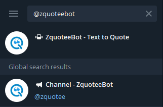 zquoteebot search