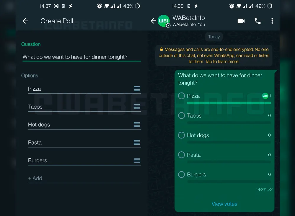 This is How Group Polls Might Look Like on WhatsApp