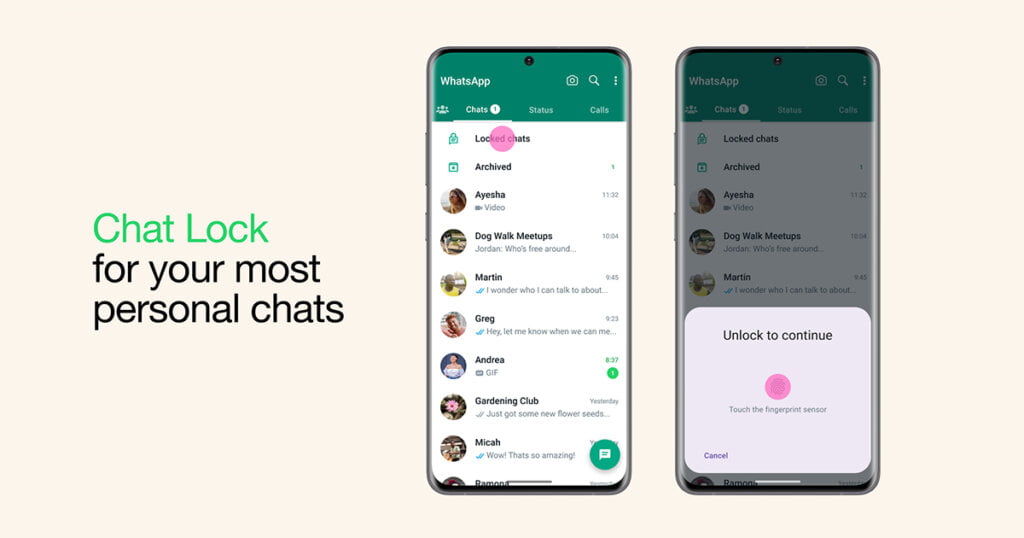 WhatsApp Chat Lock Feature