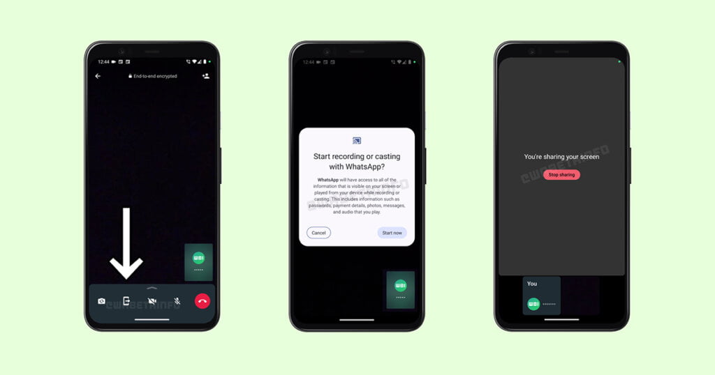 WhatsApp Testing Screen Sharing Feature